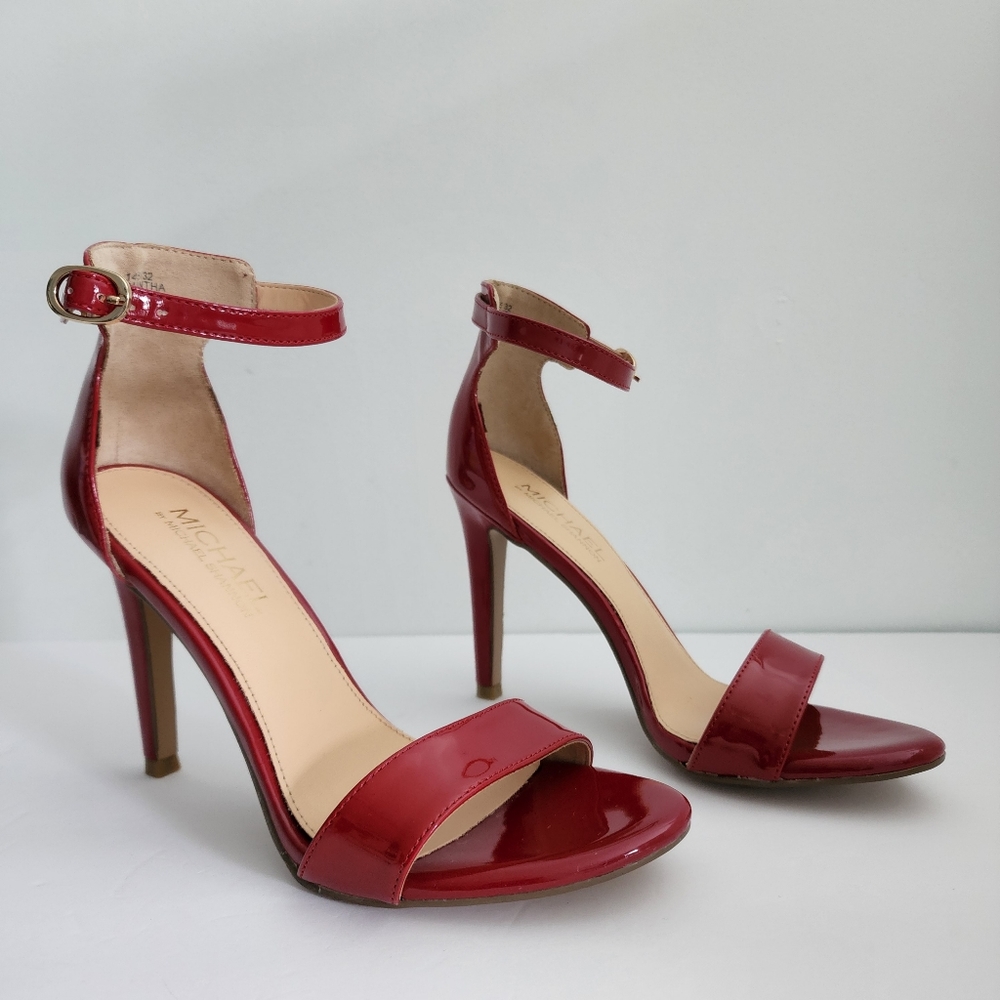 MICHAEL BY MICHAEL SHANNON. Red Samantha Heels.